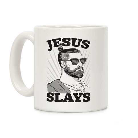 Jesus Slays Coffee Mug