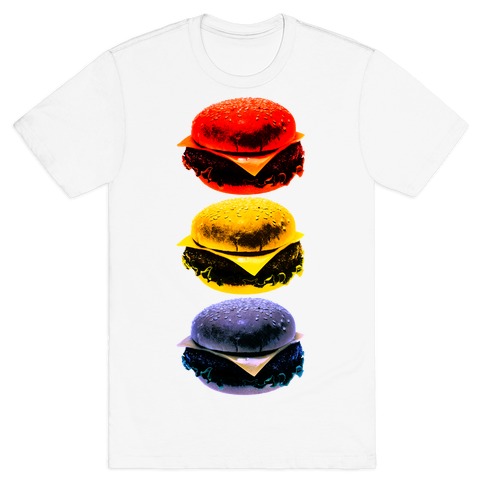 Primary Color Burgers T-Shirt