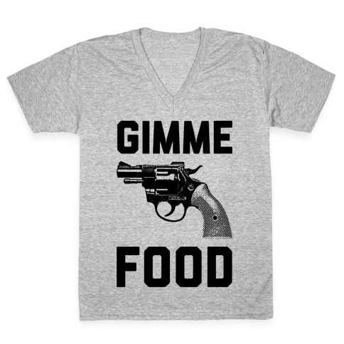 Gimme Food V-Neck Tee Shirt