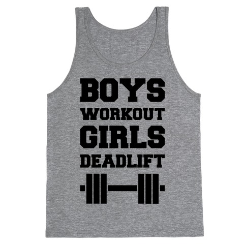 Boys Workout Girls Deadlift Tank Top