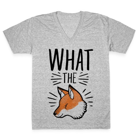 What the Fox V-Neck Tee Shirt
