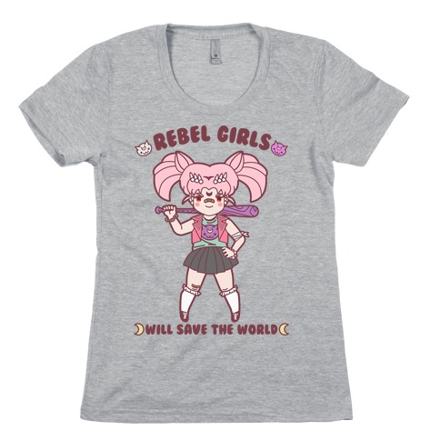 Rebel Girls Will Save The World Mini Moon Womens T-Shirt