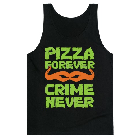 Pizza Forever Crime Never (Purple) Tank Top