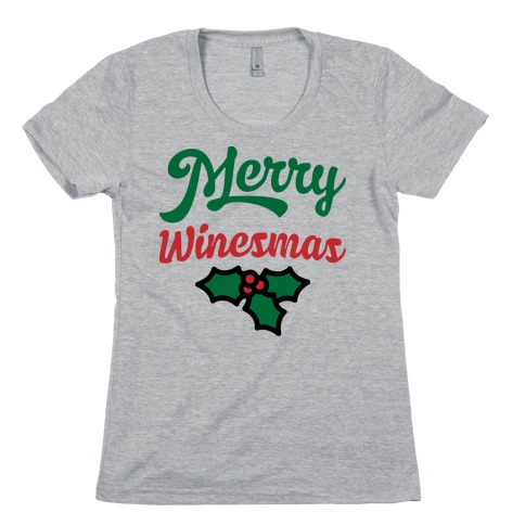 Merry Winesmas Womens T-Shirt