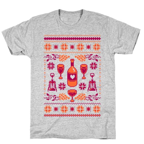 Ugly Wine Christmas Sweater T-Shirt