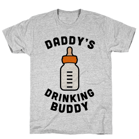 daddy's drinking buddy baby shirt