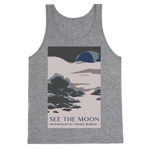 Space Travel - The Moon Tank Top