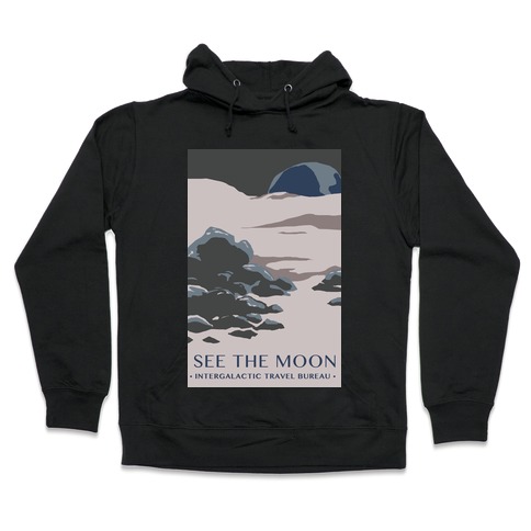 Space Travel - The Moon Hooded Sweatshirt