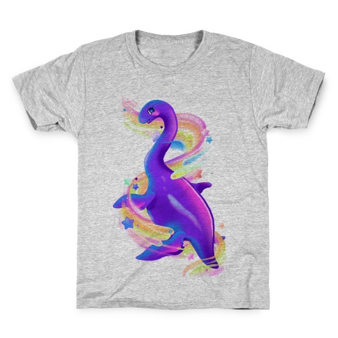 Neon Rainbow Loch Ness Kids T-Shirt