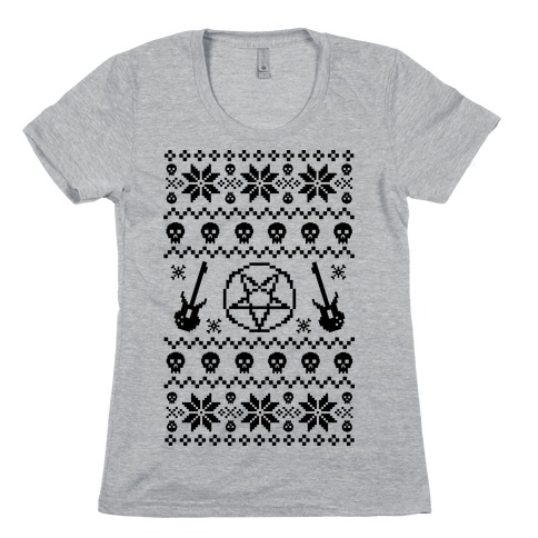 Ugly Sweater Heavy Metal Womens T-Shirt