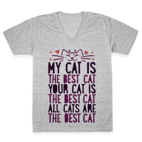 Every Cat Is The Best Cat V-Neck Tee Shirt