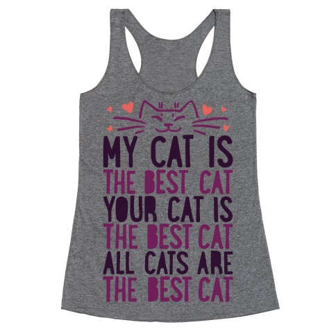 Every Cat Is The Best Cat Racerback Tank Top