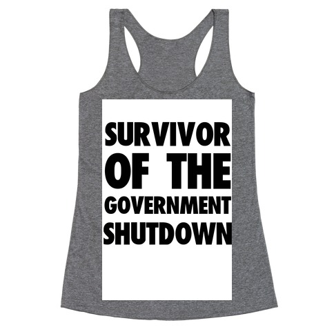 Survivor of the Government Racerback Tank Top
