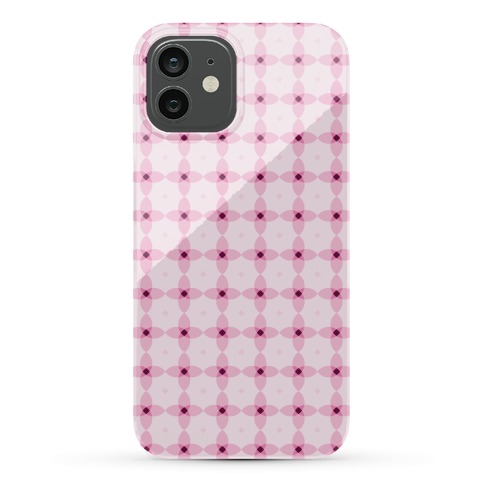 Pink Geometric Flower Pattern Phone Cases | LookHUMAN