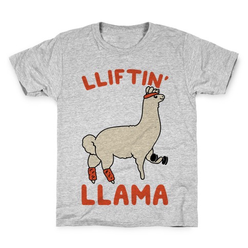 Lifting Llama Kids T-Shirt