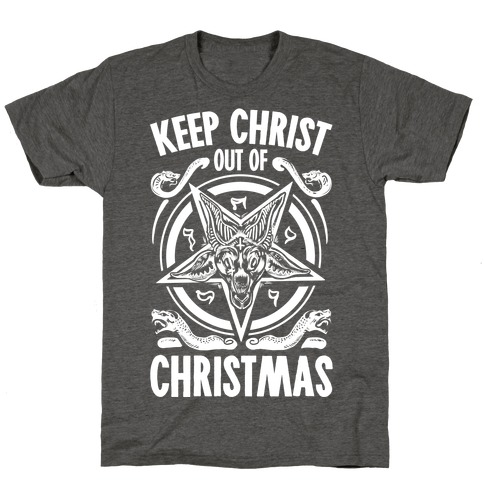 Keep Christ Out of Christmas Baphomet T-Shirt