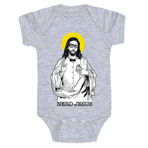 Nerd Jesus Baby One-Piece