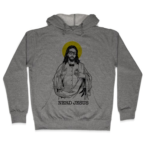 Nerd Jesus Hooded Sweatshirt