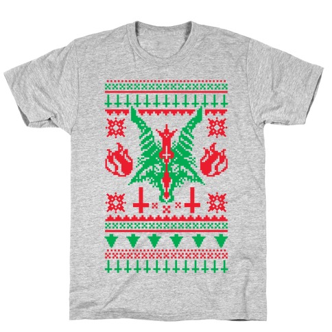 Baphomet Ugly Christmas Sweater T-Shirt