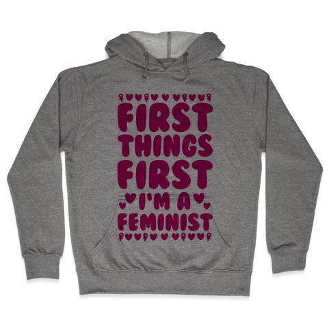 Fancy Feminist Hooded Sweatshirt