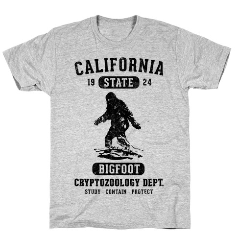 California Bigfoot Cryptozoology T-Shirt