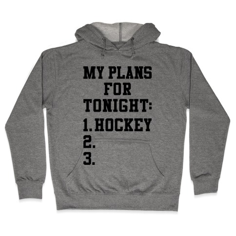 Hockey Plans Hooded Sweatshirt