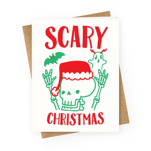 Scary Christmas Greeting Card