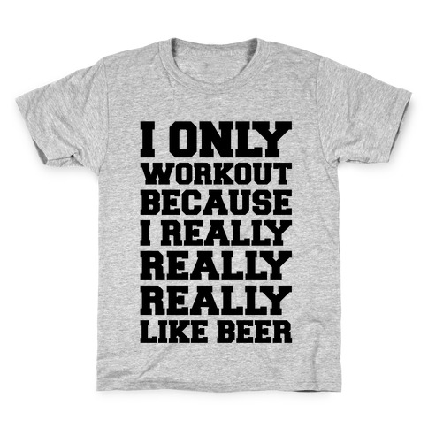 Beer Workout Kids T-Shirt