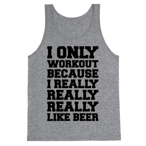 Beer Workout Tank Top