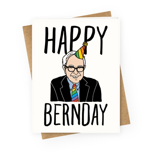 Happy Bernday Greeting Card