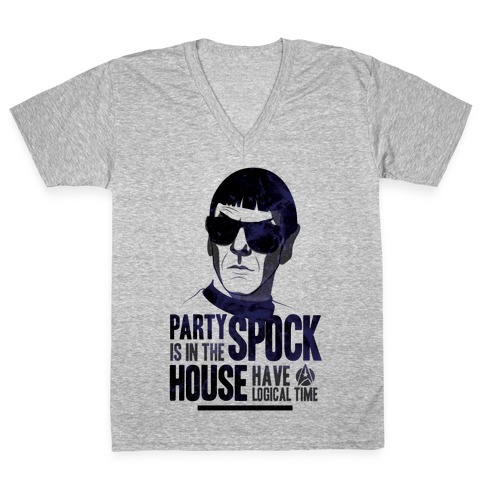 Party Spock V-Neck Tee Shirt