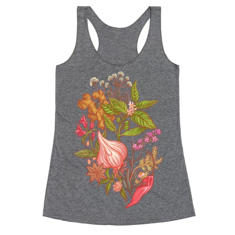 Chef's Botanical Herbs and Spices Racerback Tank Top