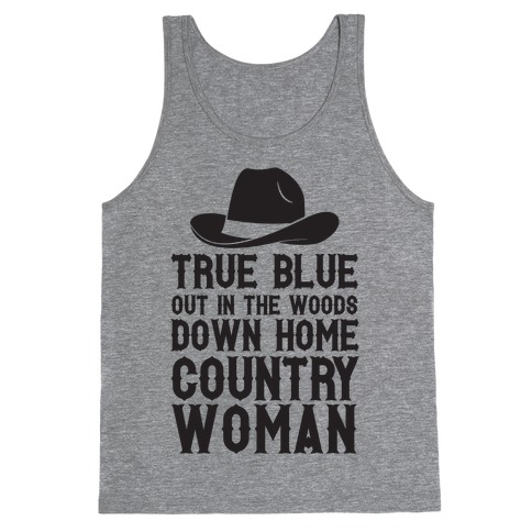 True Blue Country Woman Tank Top