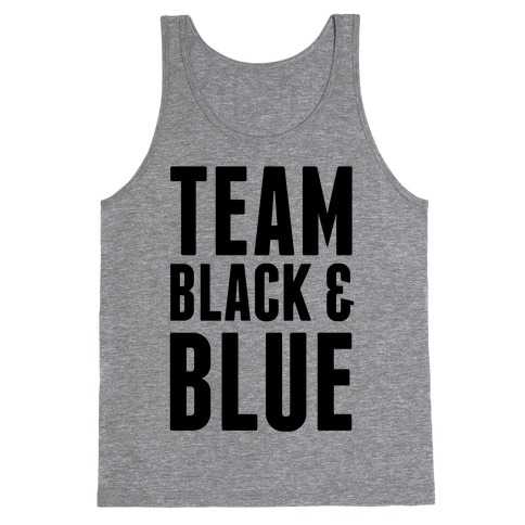 Team Black and Blue Tank Top
