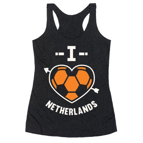 I Love Netherlands (Soccer) Racerback Tank Top