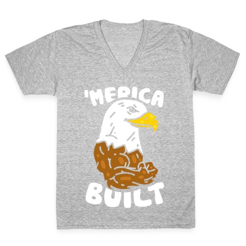 'Merica Built V-Neck Tee Shirt