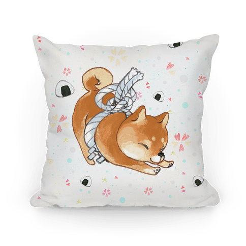 shiba dog pillow