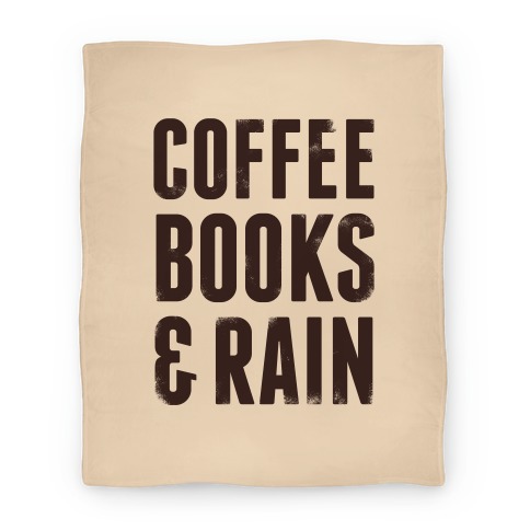 Coffee Books & Rain Blanket Blanket