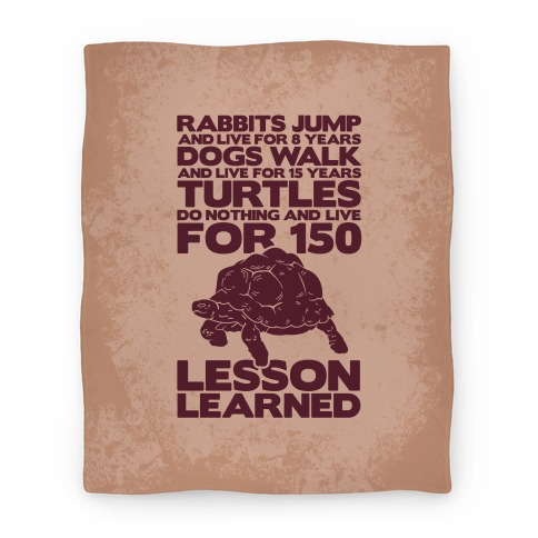 Turtles Do Nothing And Live For 150 Years Blanket (Earth) Blanket