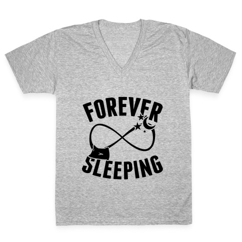 Forever Sleeping V-Neck Tee Shirt