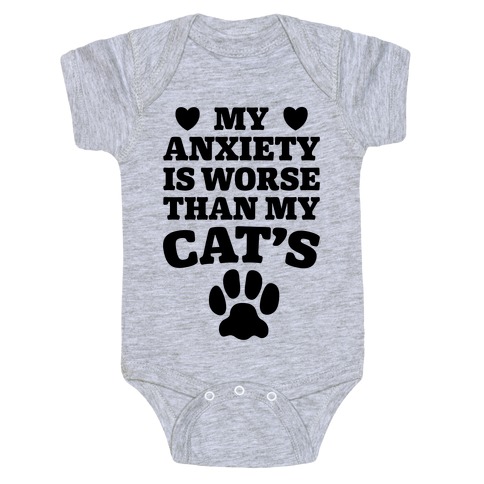 Cat Anxiety Baby One-Piece