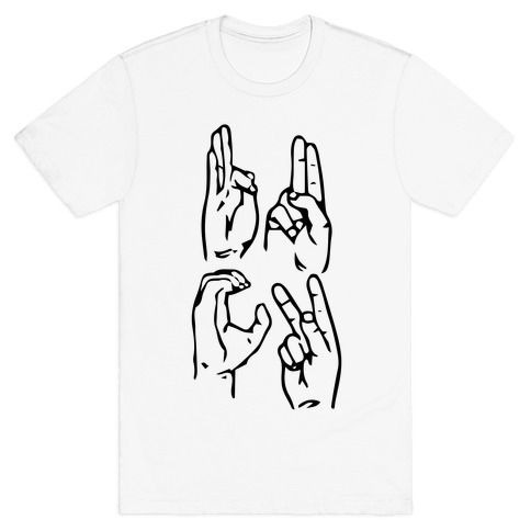 Sign Language F.U.C.K. T-Shirt