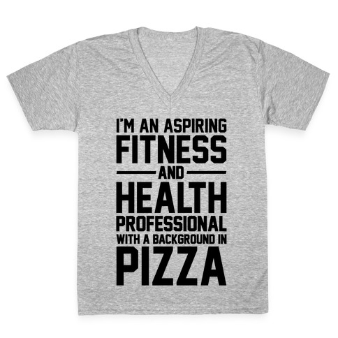 Professional Pizza Trainer V-Neck Tee Shirt