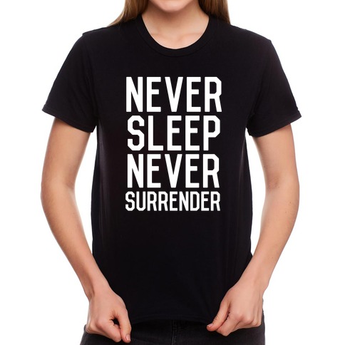 Never Sleep T-Shirt Black