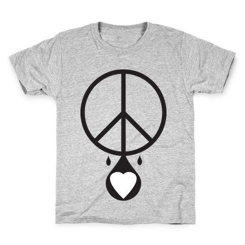 Peace dripping Love Kids T-Shirt