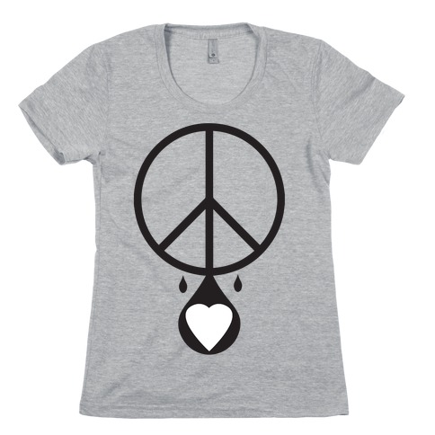 Peace dripping Love Womens T-Shirt