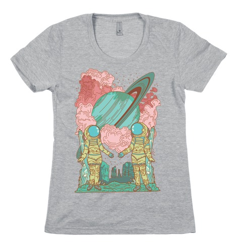 The Lovers in Space Womens T-Shirt