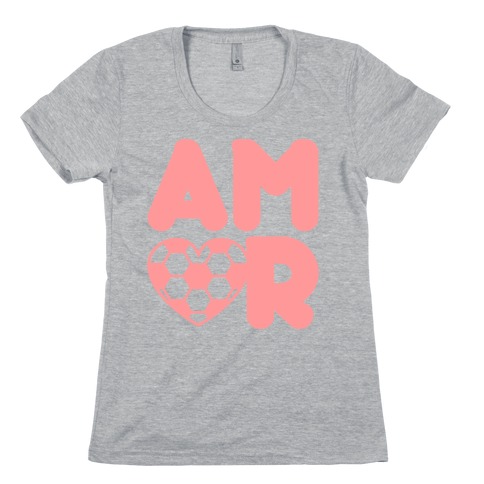Soccer Amor Womens T-Shirt