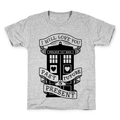 Doctor Who Love Past Future Present Kids T-Shirt