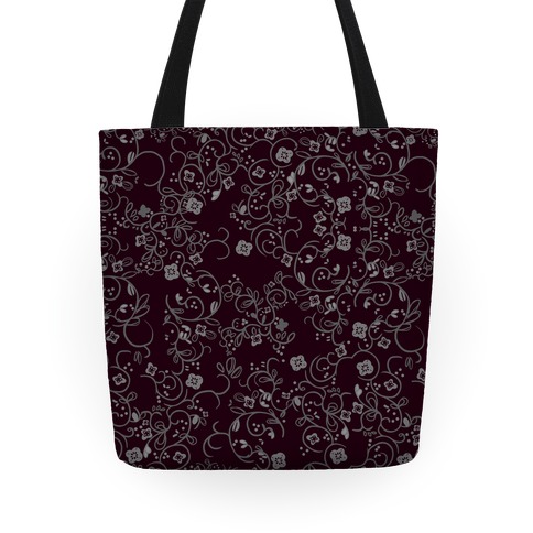Gothic Flora Pattern Tote
